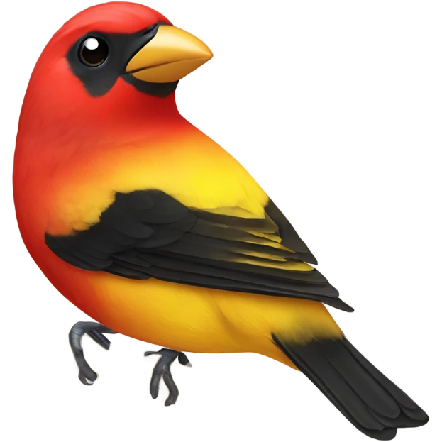 Scarlett Tanager￼ emoji