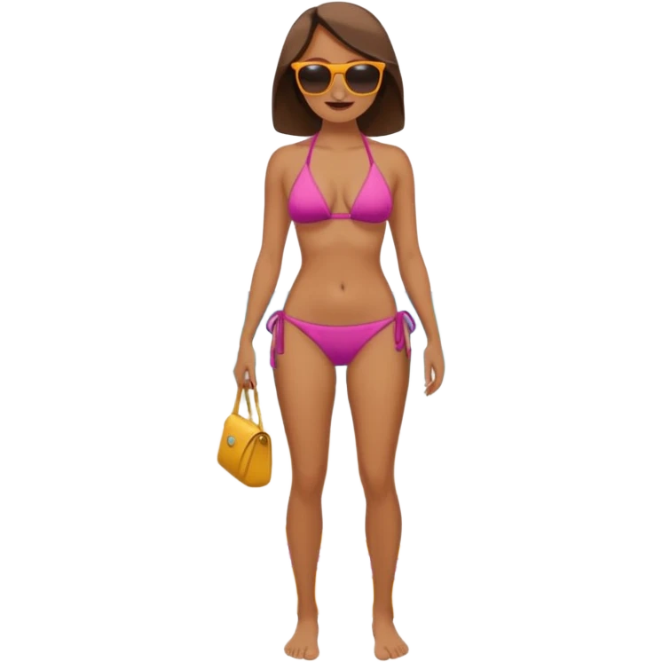 MUJER CUERPO COMPLETO EN LA PLAYA emoji