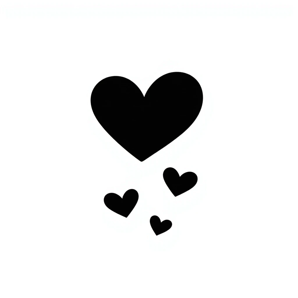 three hearts emoji