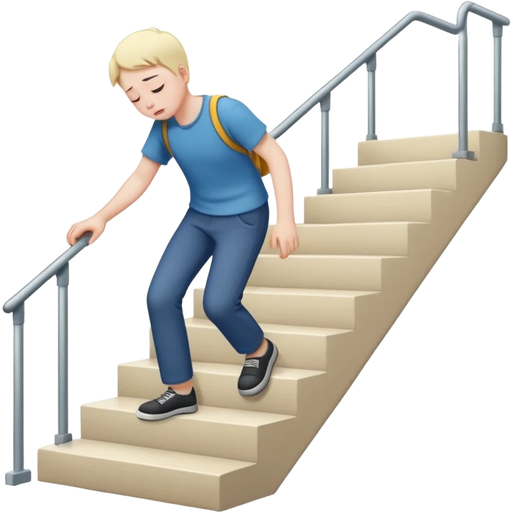 lose strength in stairs emoji