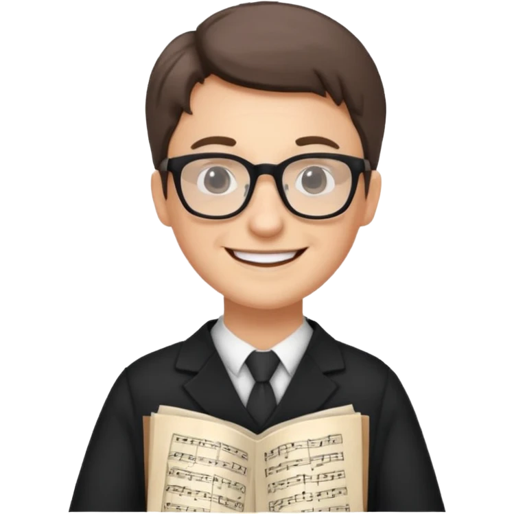 white teacher of music emoji