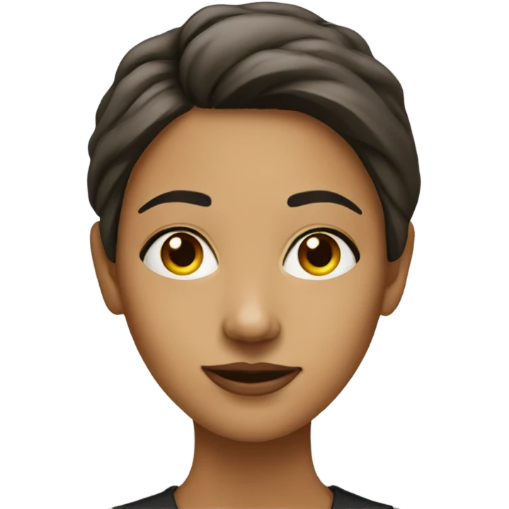Woman with medium sized nose emoji