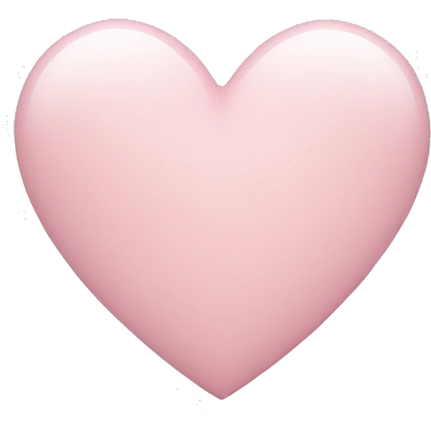 Light pink heart emoji