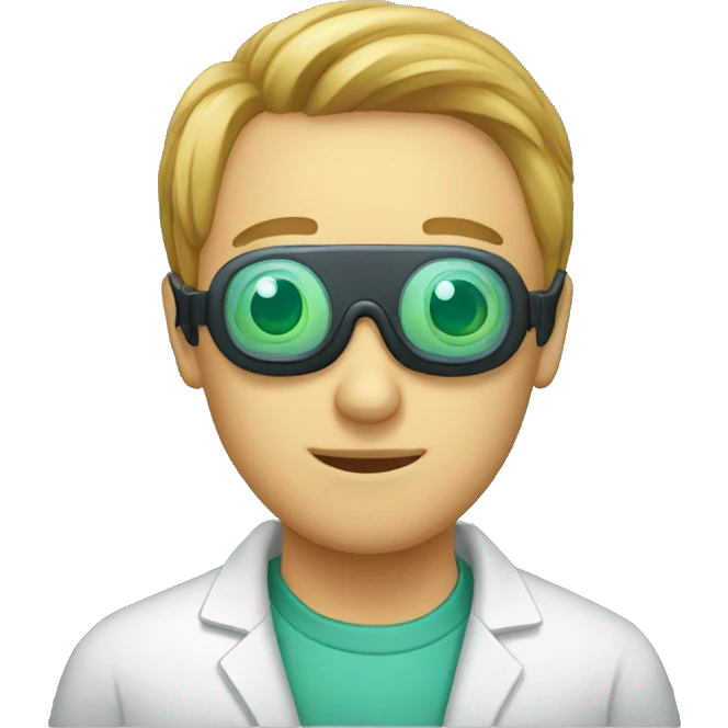 goggles for laboratory (no person) emoji