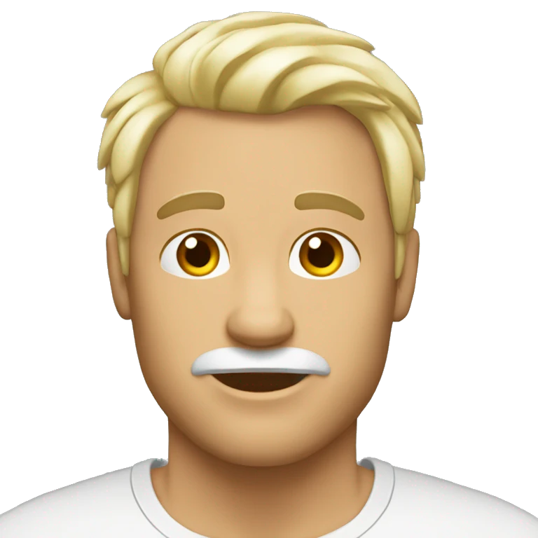Hombre blanco pelo corto  emoji