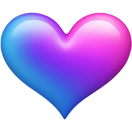 Pink purple blue heart emoji