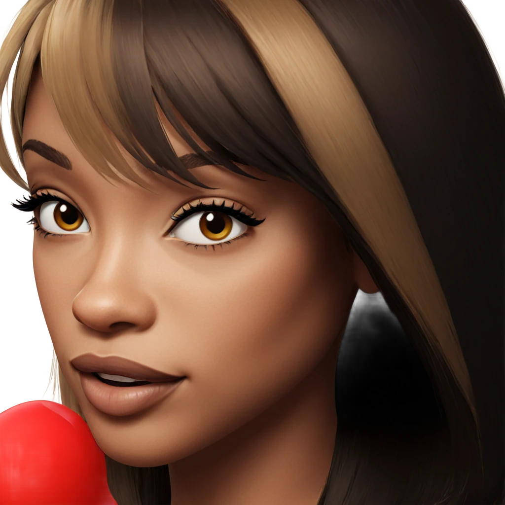 realistic portrait of girl emoji