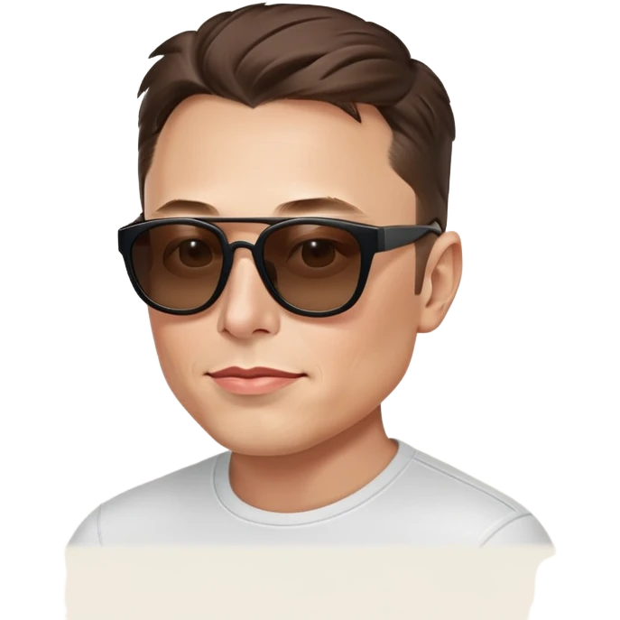 Elon musk with black sunglasses emoji
