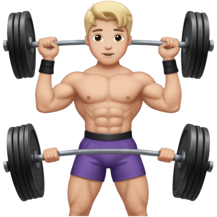 принц поднимает гирю emoji