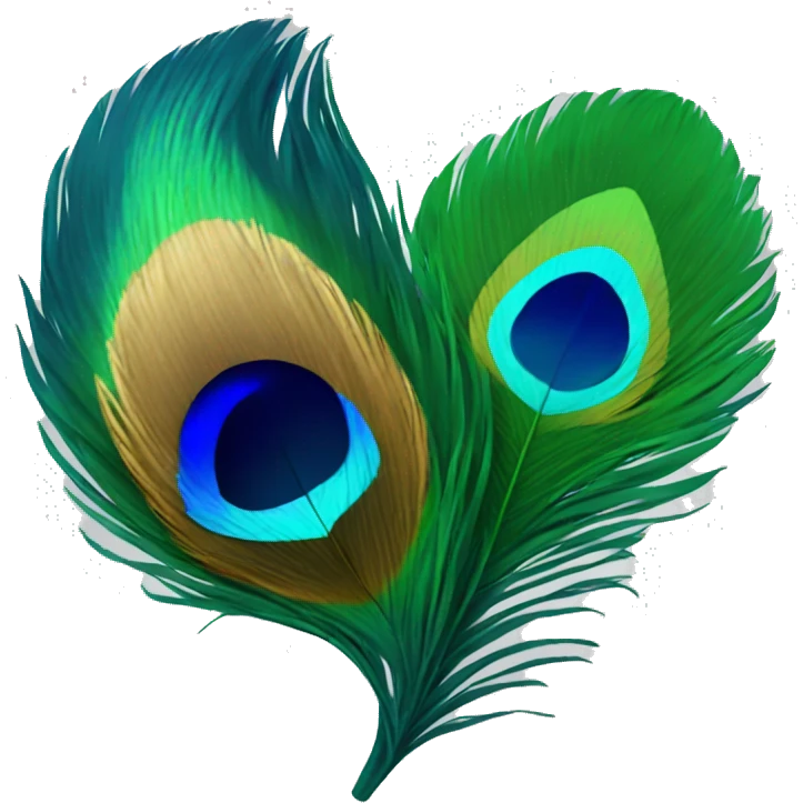peacock feather emoji