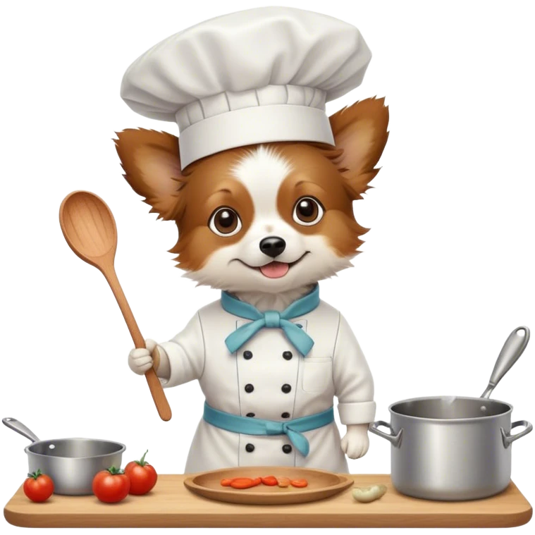 Papillon cooking emoji