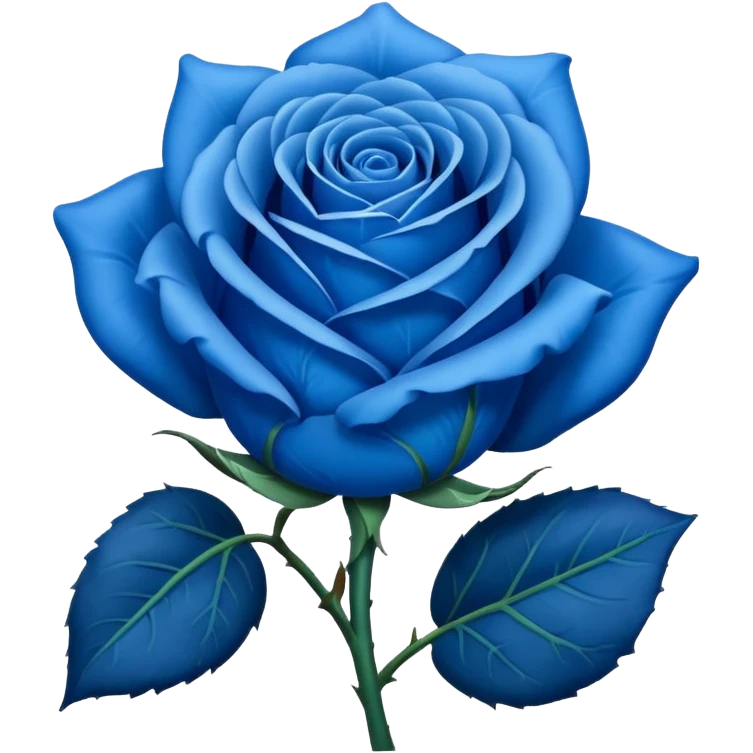 Rosa azul emoji