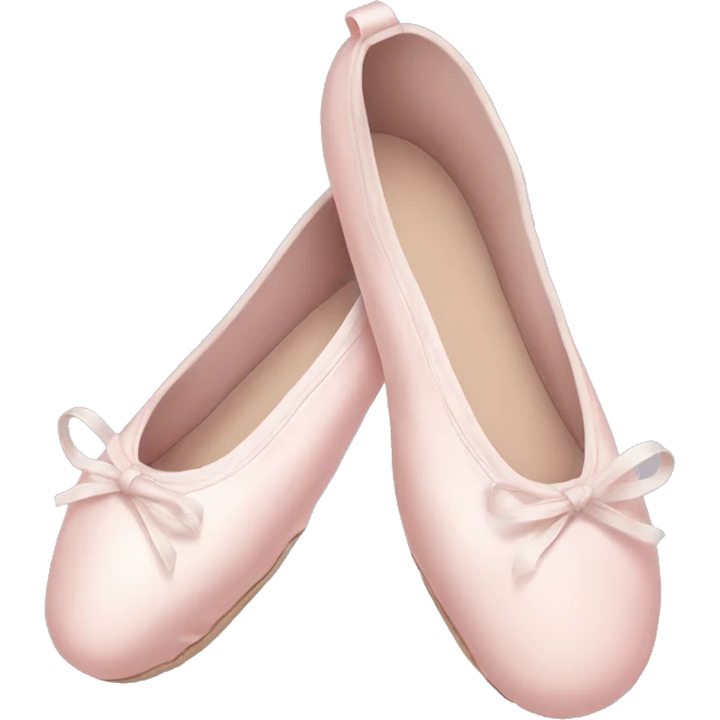 Pale pink ballet shoes emoji