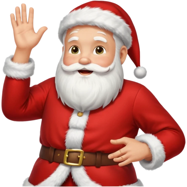 santa claus dance applause emoji