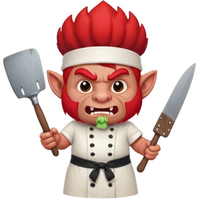 troll the red chef emoji