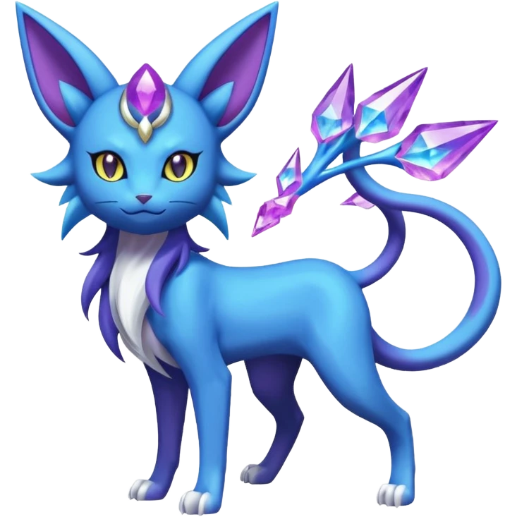 Luxray-Espeon-Suicune-Amaura-fusion emoji