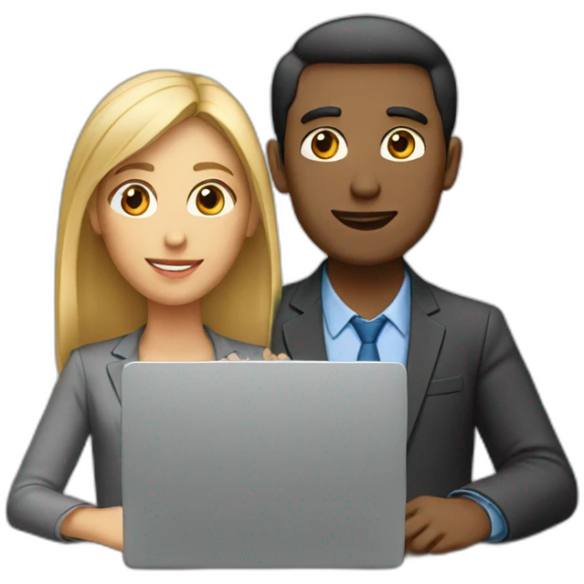 meeting 2 people laptop emoji