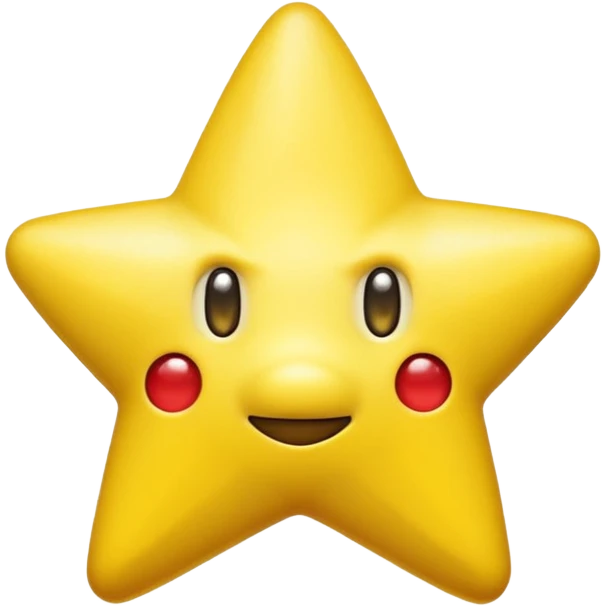 ESTRELLA DE SUPER MARIO SIN NARIZ Y SIN Boca nadams los ojos emoji