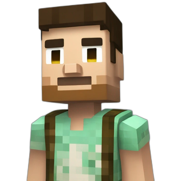 Minecraft steve emoji