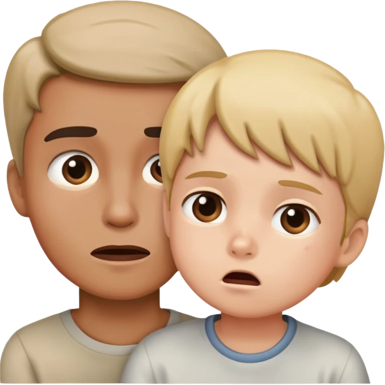 awkward interaction with child emoji