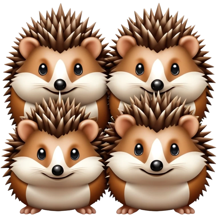 3 hedgehogs emoji