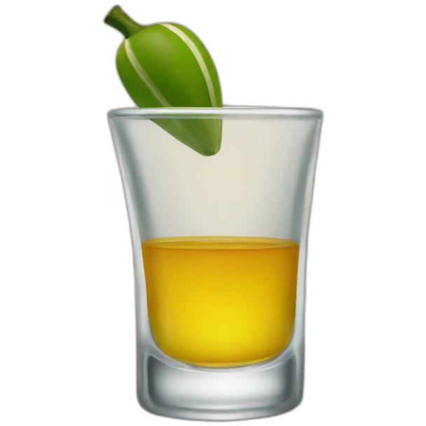 A single tequila shot emoji