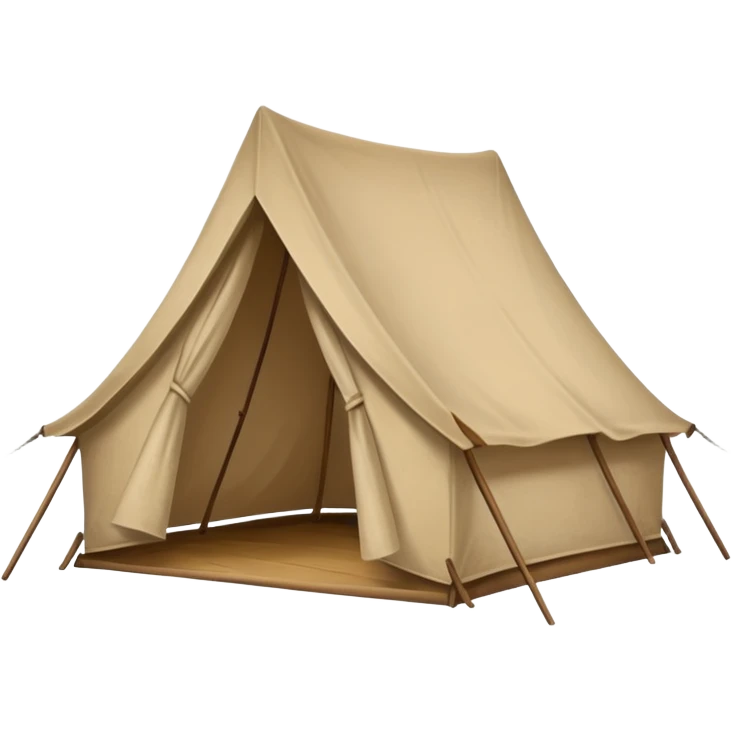 An open tent  emoji