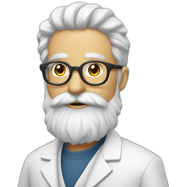 scientist-with-beard-with-owl emoji