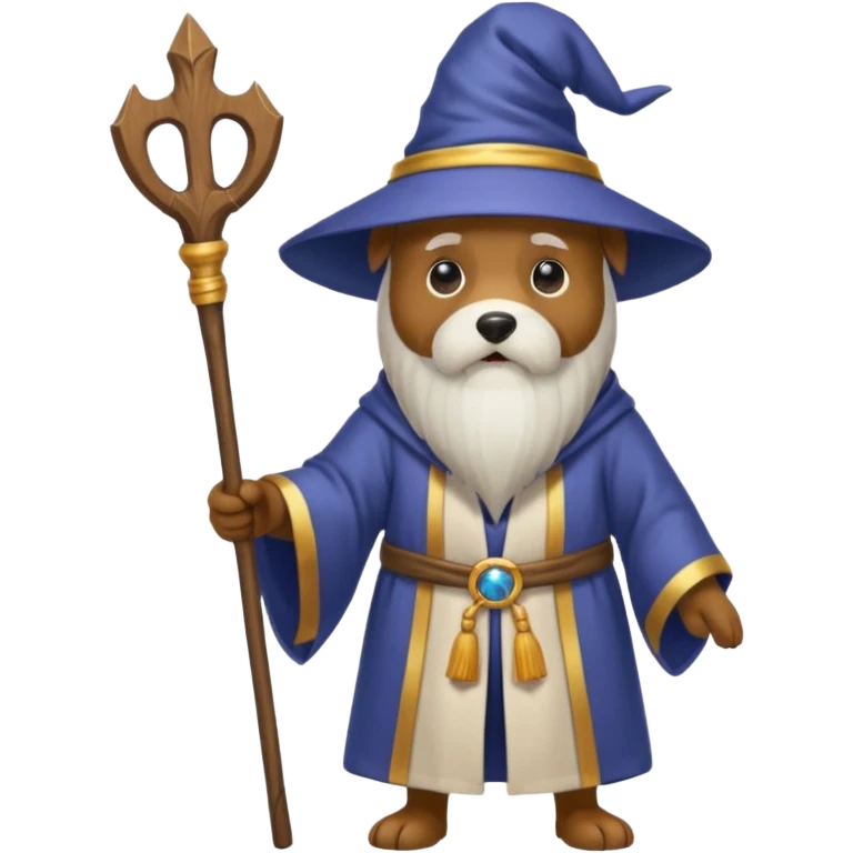 Dog wizard emoji