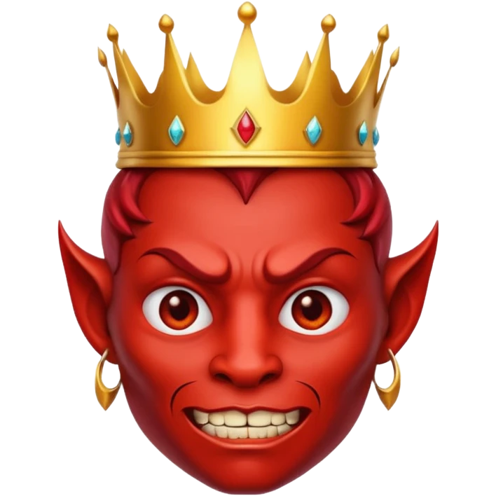 A devil with a crown  emoji