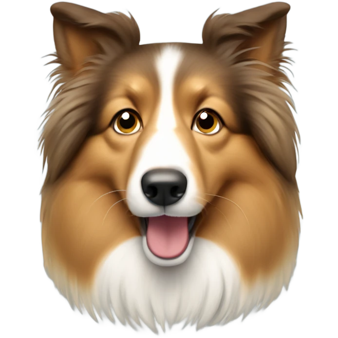 Mind blown shetland sheepdog emoji