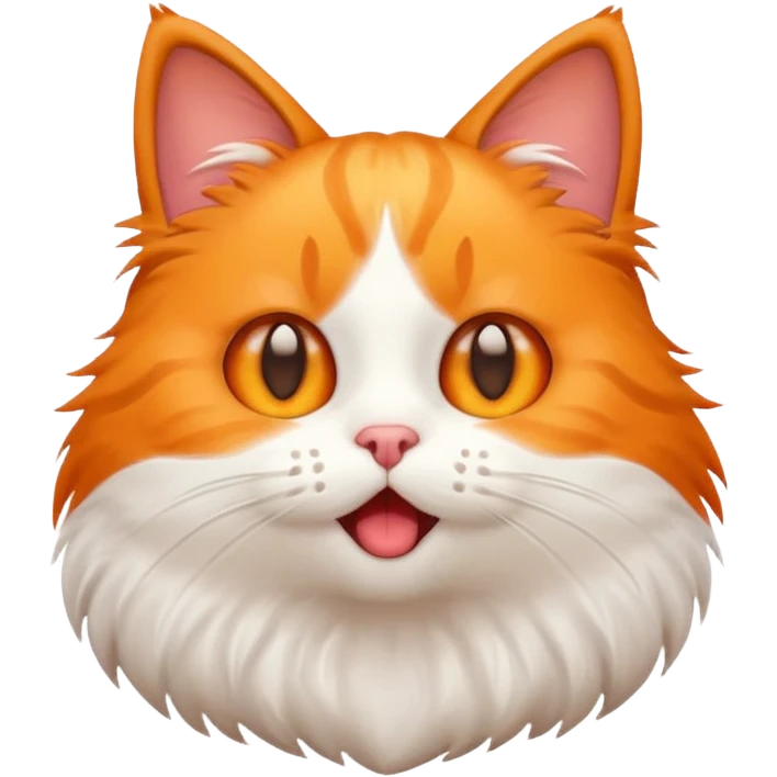 cute cat emoji, surprised expression emoji