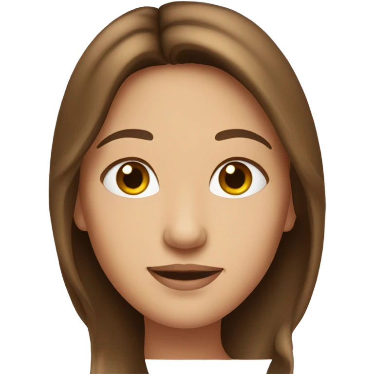 Pretty woman with long brown hair emoji