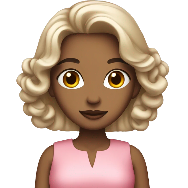 Mujer elegante rosa  emoji