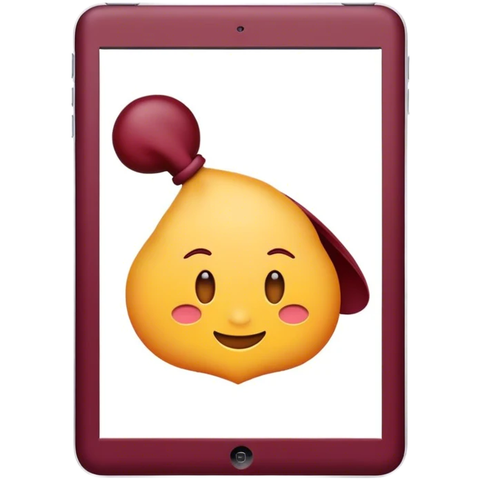 ipad burgundy emoji