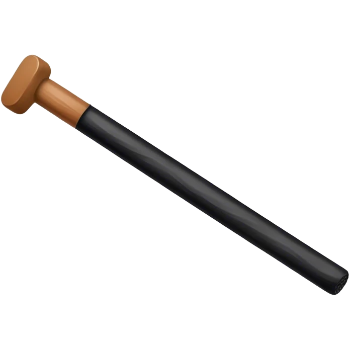 black licorice emoji