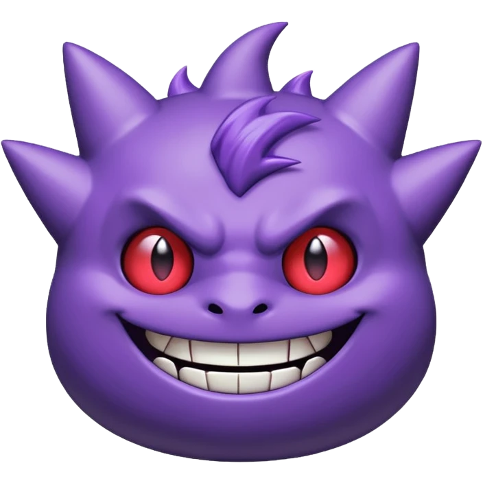 gengar from pokemon cute emoji