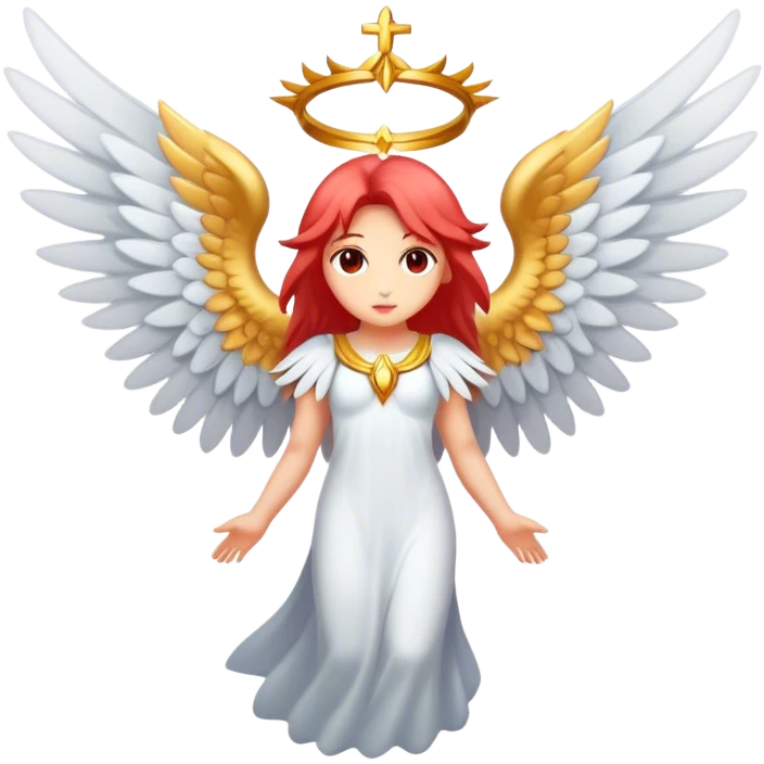 6 winged seraphim light red emoji