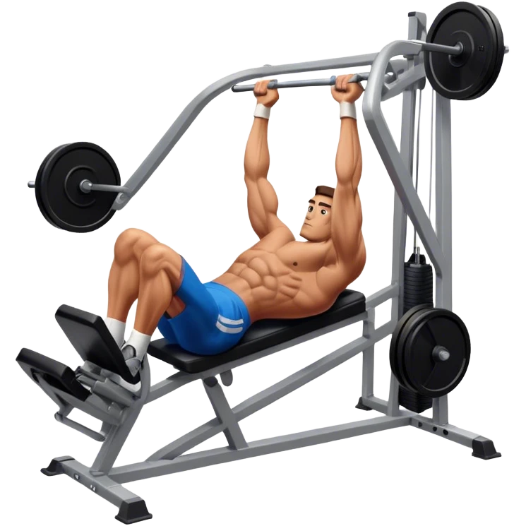 guy how to use a leg press machine emoji