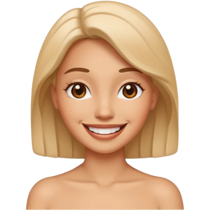 a women showing her vagina emoji