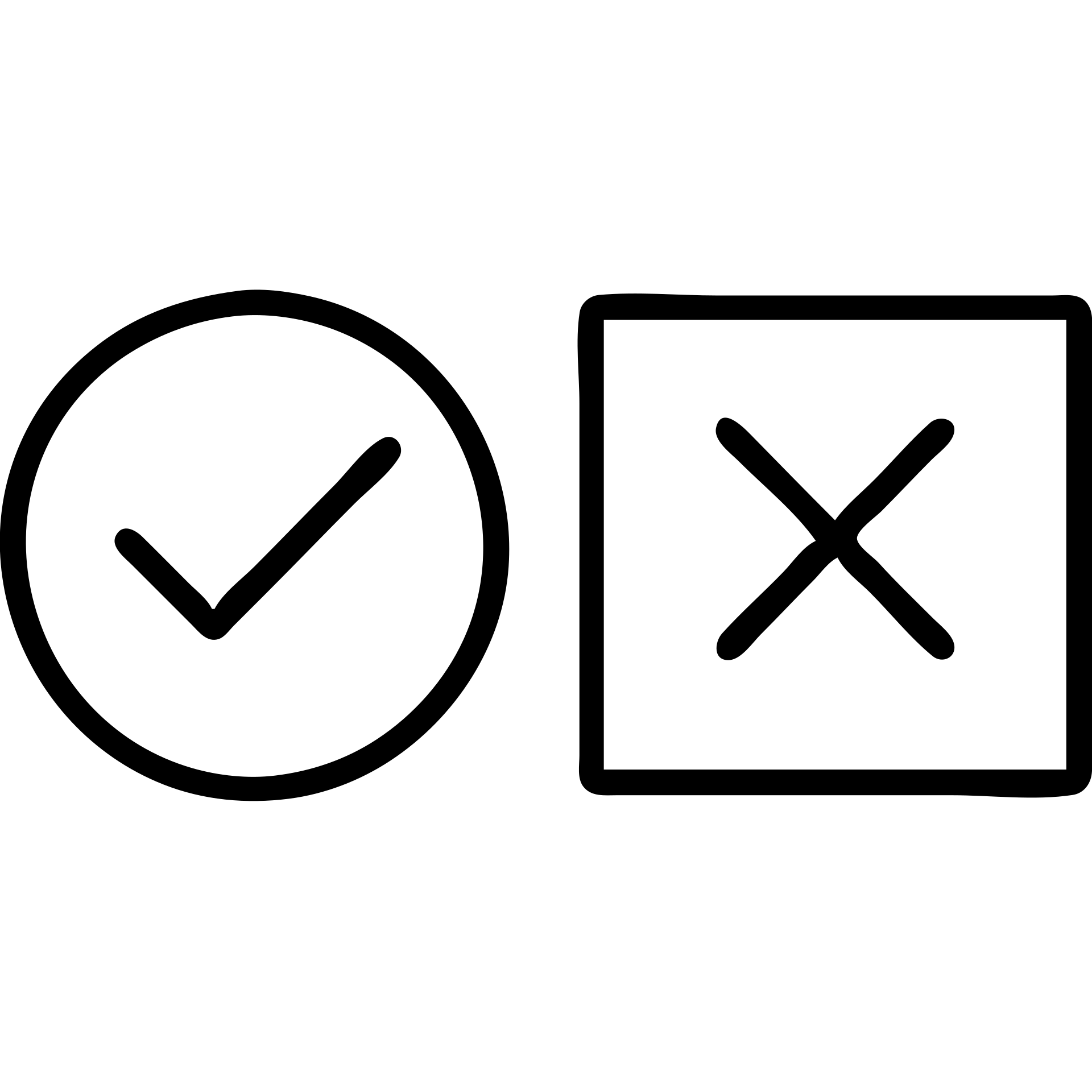 галочка и крестик emoji