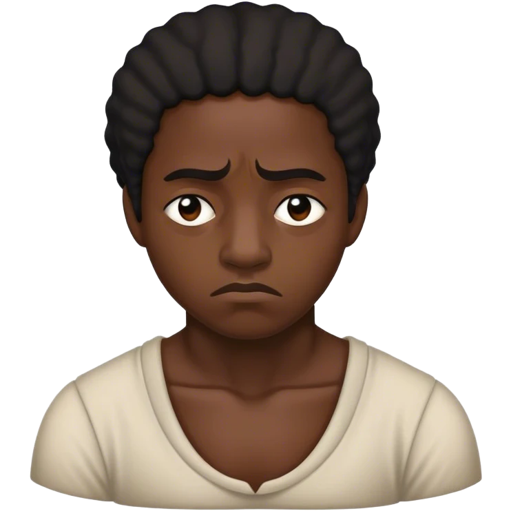 Sad slave emoji