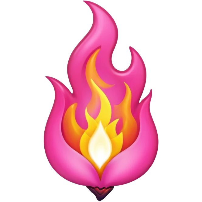 Full Pink flame  emoji