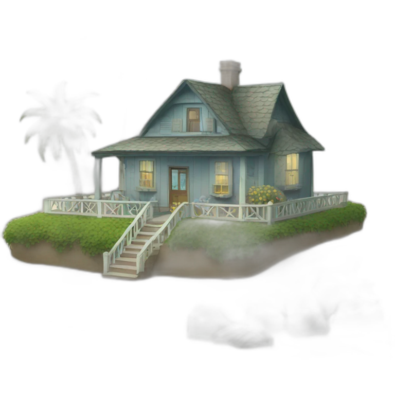 sea side house emoji