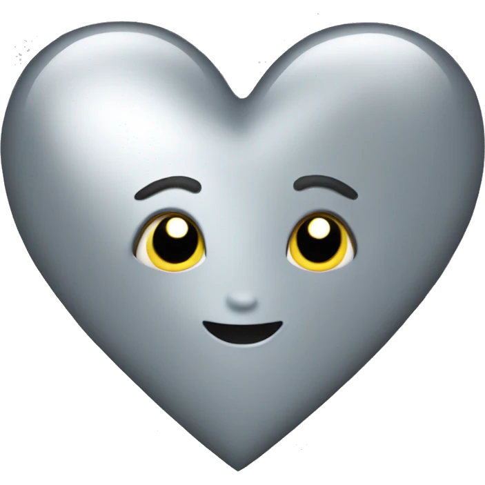 Silver heart emoji