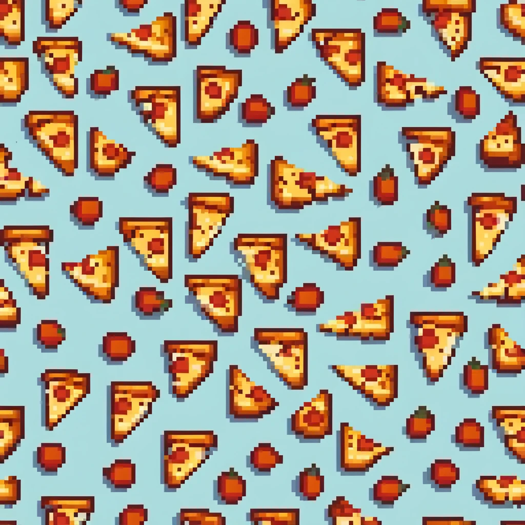 cheesy pizza slice with pepperoni emoji