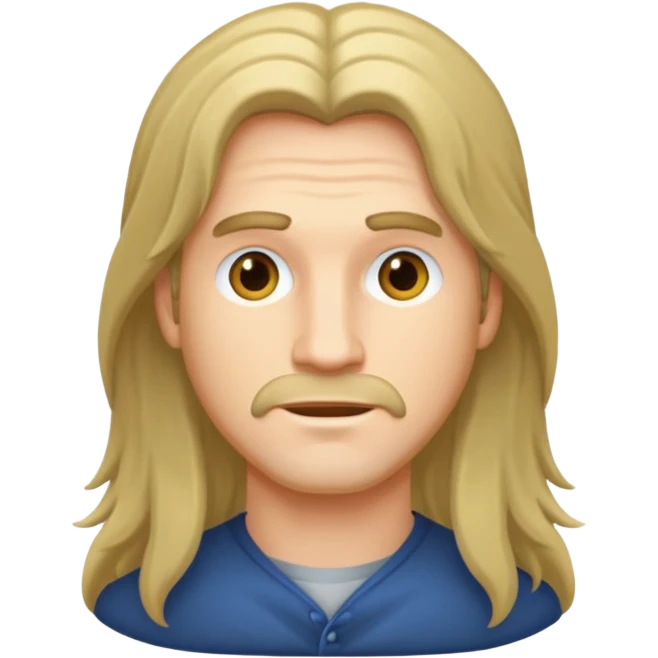 Hombre con pelo largo emoji