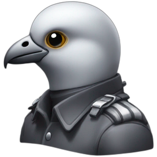 biker helmet pigeon form emoji