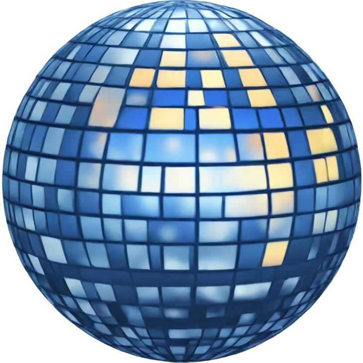 blue disco ball emoji