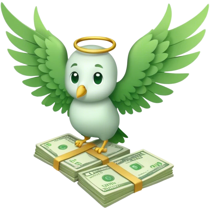 money flying with wings emoji